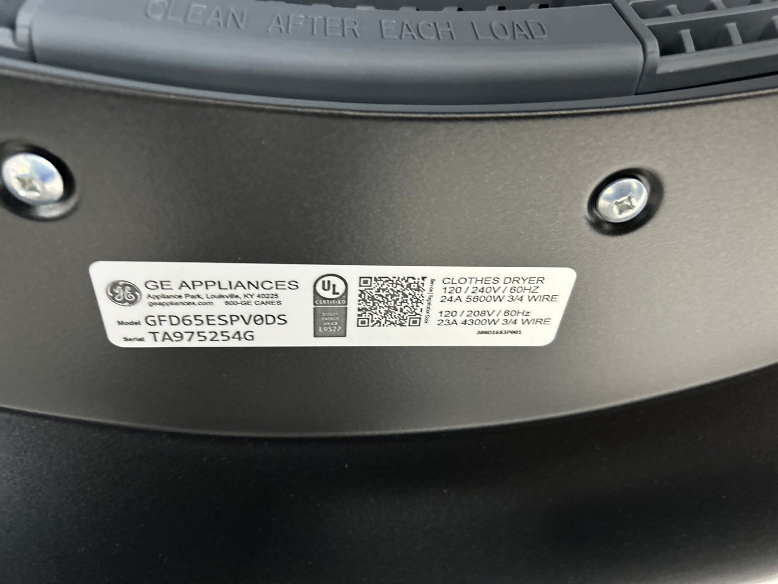 GE New Electric Dryer - Image 6