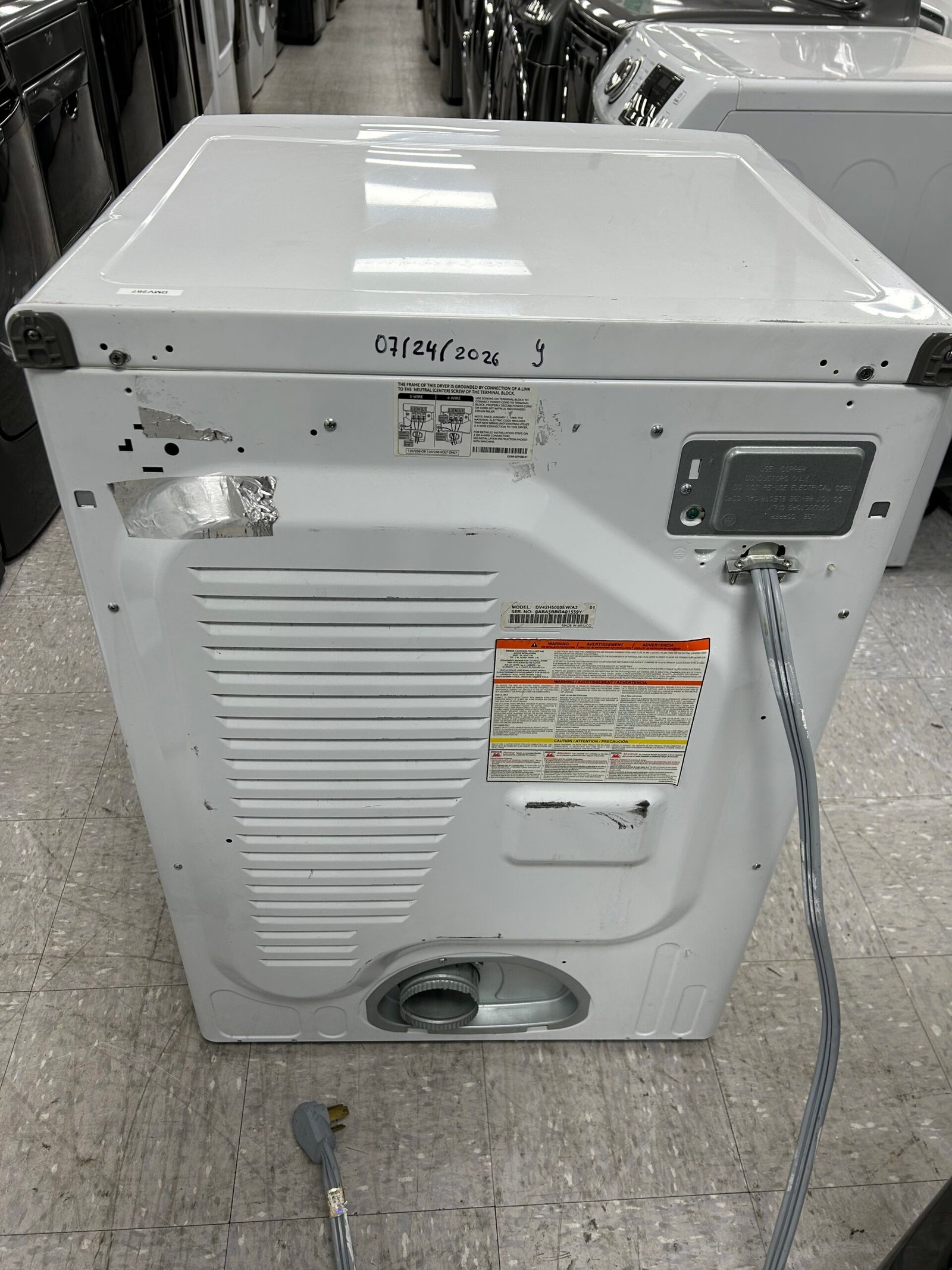 Samsung DV42H5000EW Electric Dryer - Image 3