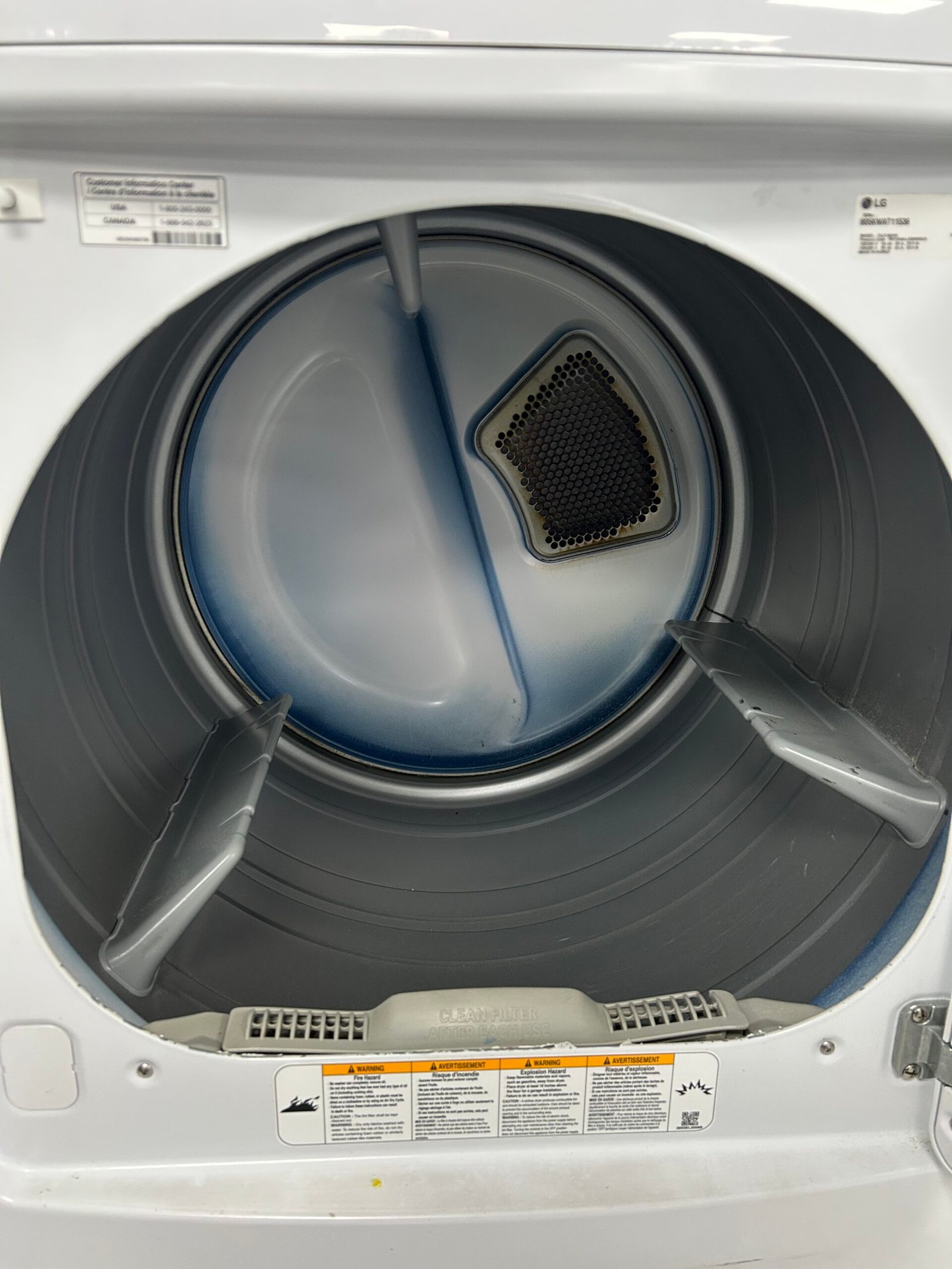 LG DLE1501W Electric Dryer - Image 6