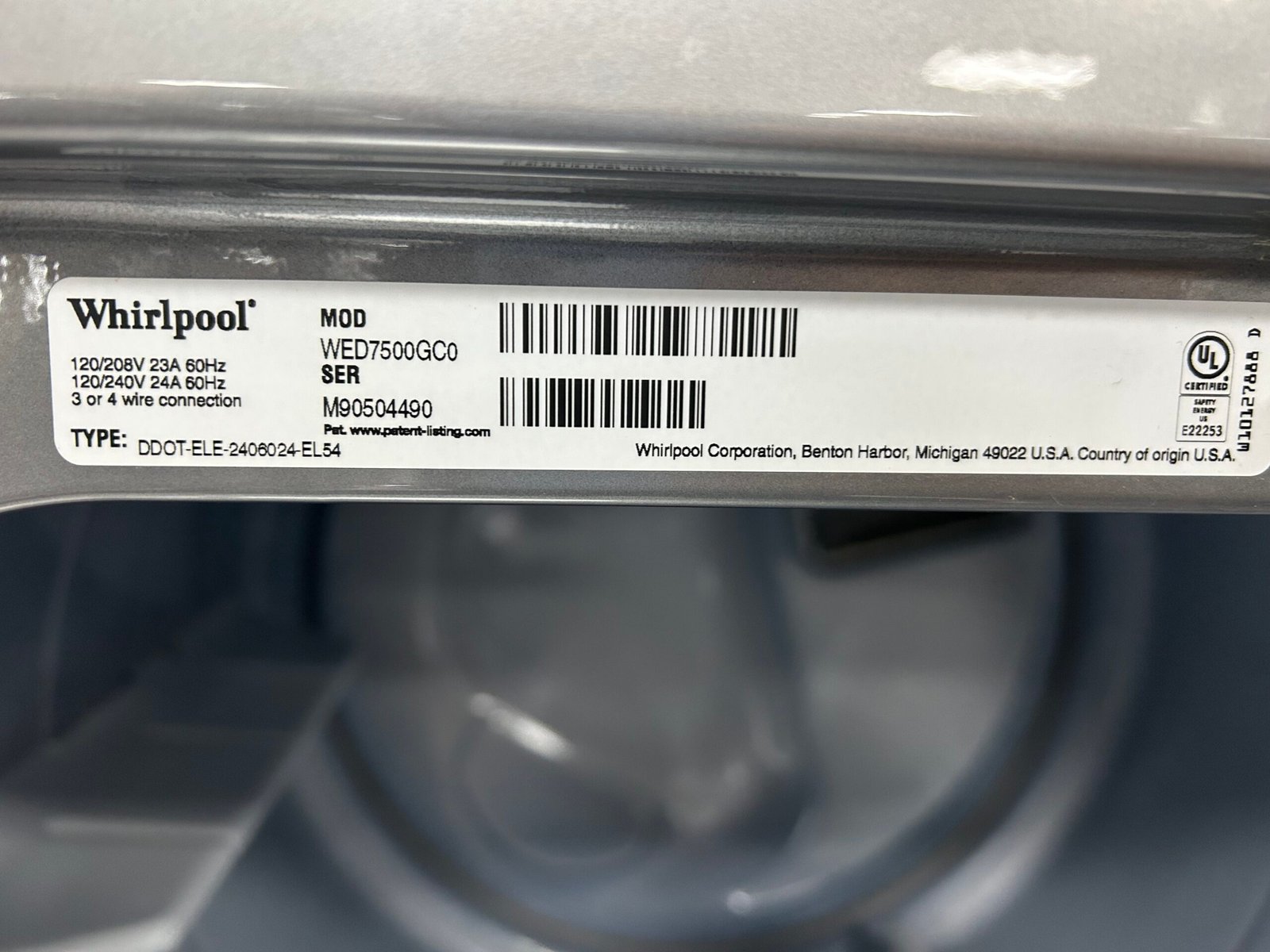 Whirlpool WED7500GC0 Electric Dryer - Image 6