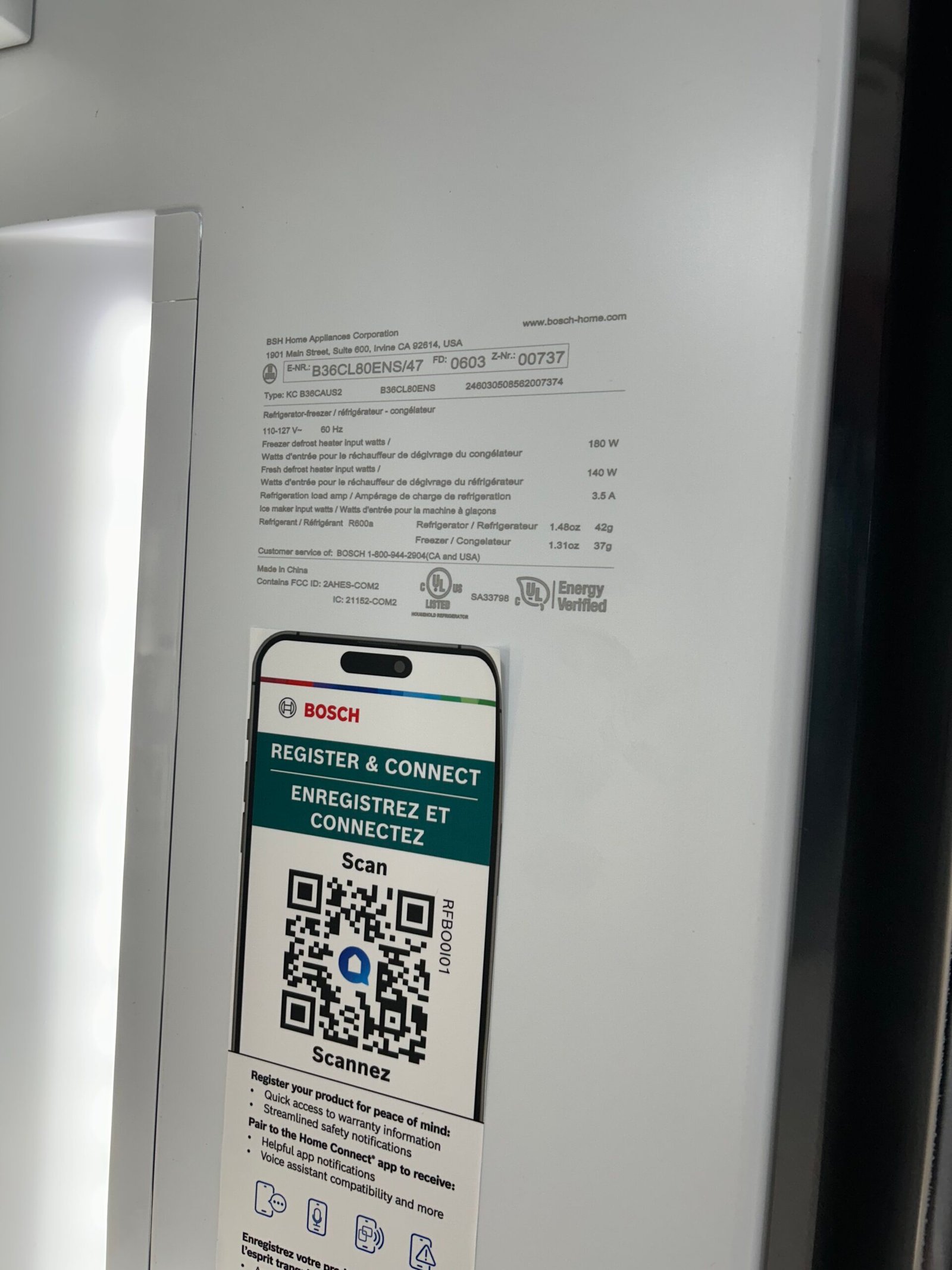 Bosch 36" Counter-Depth French Door Refrigerator - Image 4