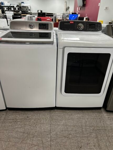 Samsung Top Load Washer & Electric Dryer Set
