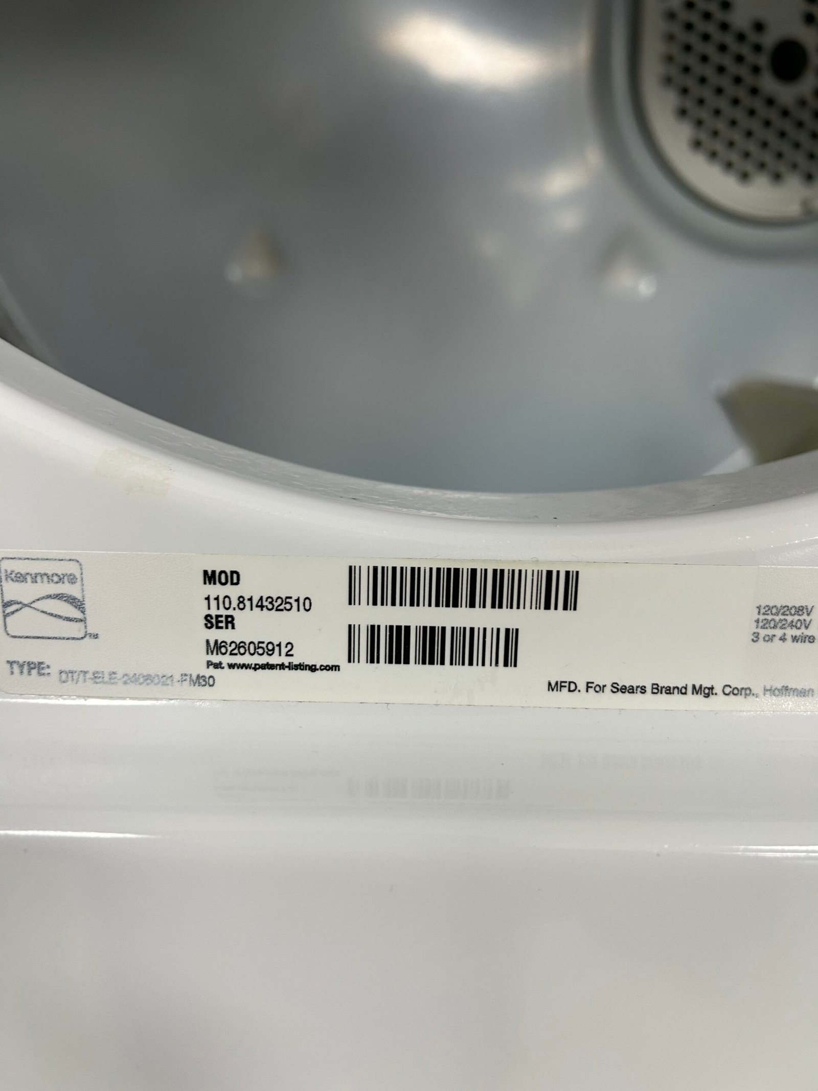 Kenmore 24″ Stacked Laundry Center - Image 4