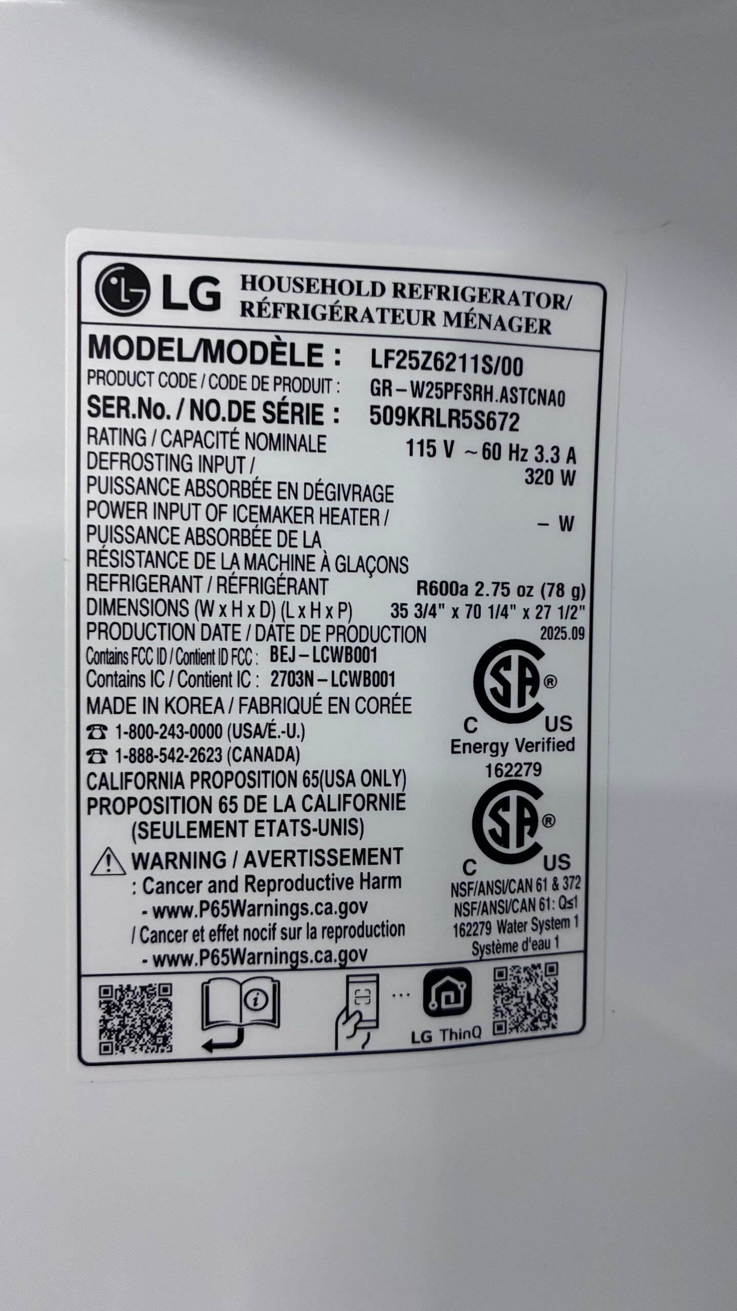 LG 36″ Counter-Depth French Door Refrigerator - Image 8