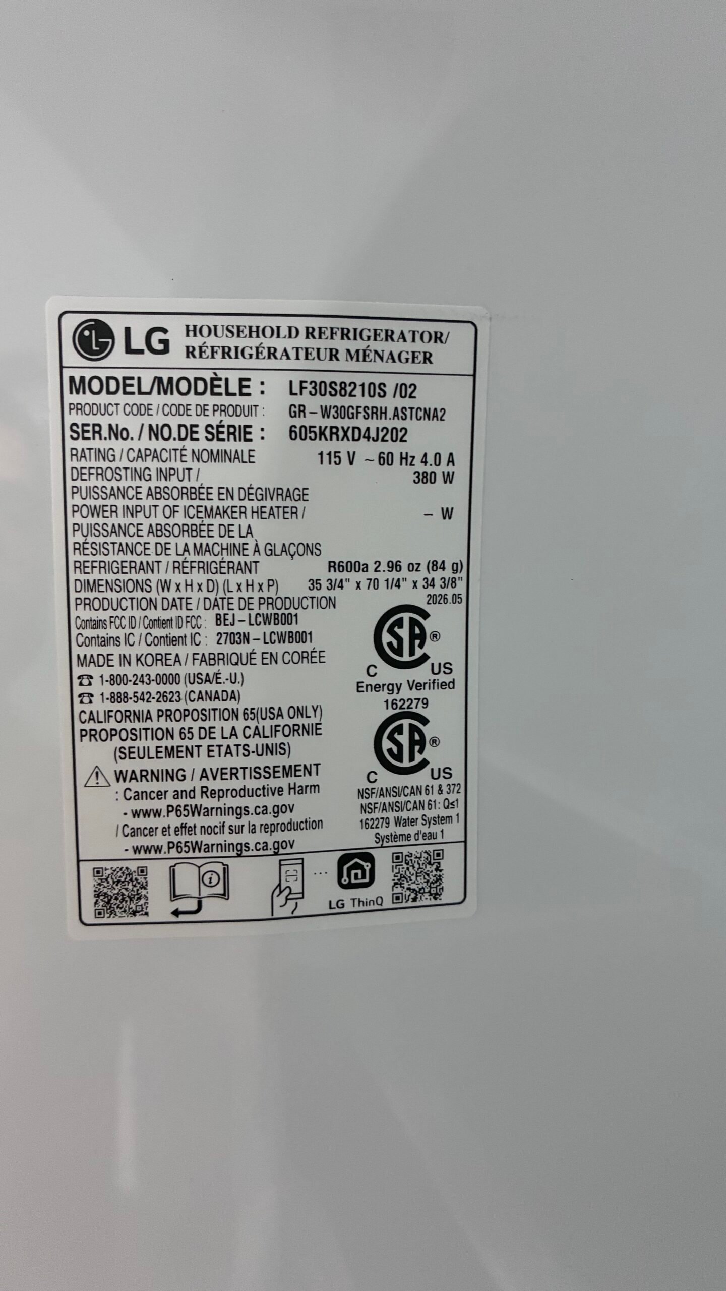 LG 36″ French Door Refrigerator - Image 11