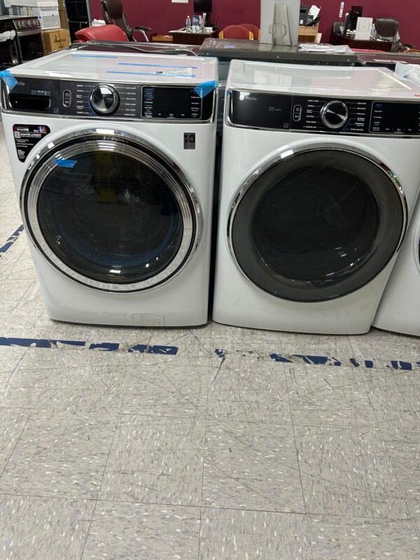 GE Profile Front Load Washer & Electric Dryer Set