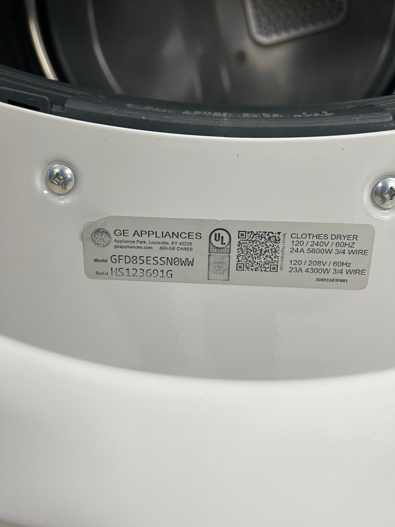 GE 7.8 cu. ft. Electric Dryer - Image 4