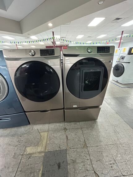 Samsung Front Load Washer & Electric Dryer Set
